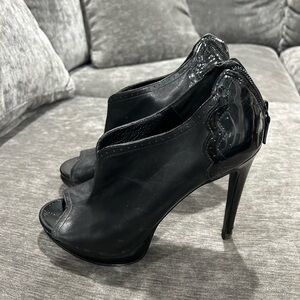 Trouve Platform Open Toe Booties